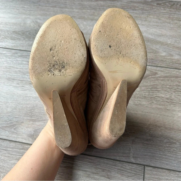 Vintage Arnold Churgin Handmade Chunky Heel Suede Leather  Slingback Sandal - Picture 11 of 16